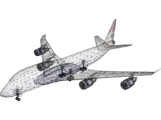 Boeing 747 British Airways 3D Model