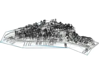New York City Downtown 3D Model