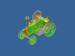 Stream Train Toy  3D Model