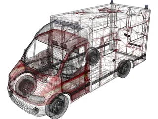 Renault Master Ambulance 3D Model