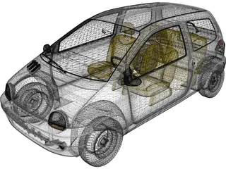 Renault Twingo (1993) 3D Model