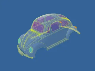 Volkswagen Beetle Body 3D Model