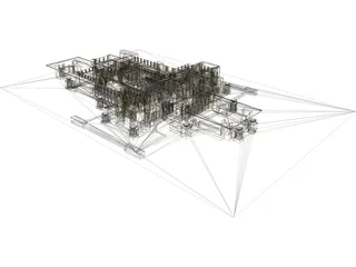 Frank Lloyd Wright Darwin Martin House 3D Model