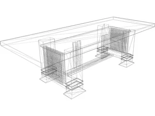 Table Dinning Room 3D Model