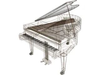 Grand Piano 3D Model