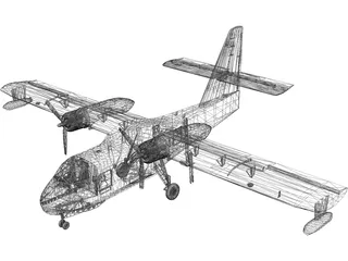 Canadair CL-215 Firefighting 3D Model