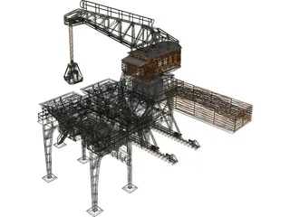 Large Coaling Station 3D Model