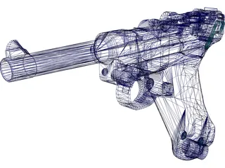 Luger P38 3D Model