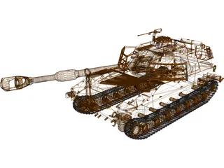 M-109 3D Model