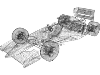 F1 McLaren MP4/8 3D Model