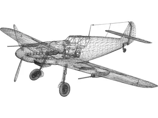 Messerschmitt BF-109G 3D Model