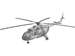 Mil Mi-8P Hip 3D Model