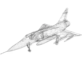 Dassault Mirage Delta 2000 3D Model