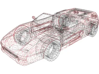 Ferrari F355 Spider 3D Model