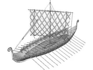 Viking Ship 3D Model