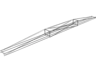 60 Ft Conveyor Truss 3D Model