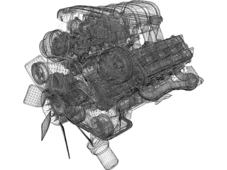 Engine Toyota Tundra (2000) 3D Model