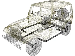 Jeep Wrangler 3D Model