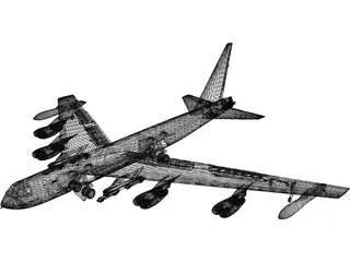 Boeing B-52 Stratofortress 3D Model