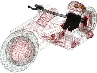 Akira Bike 3D Model