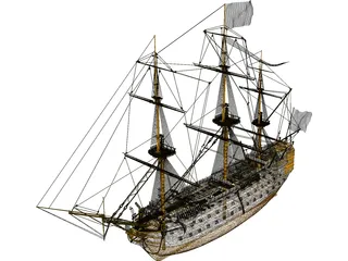 HMS Victory 3D Model