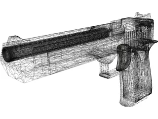 .45 Magnum Desert Eagle 3D Model