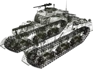 M4A3 (75) W Sherman 3D Model