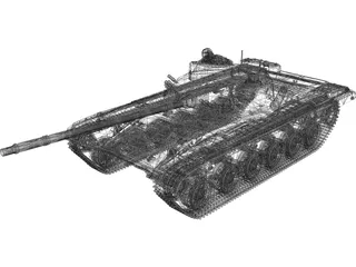 T-72M1 3D Model