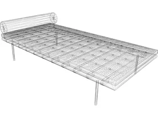 Mies Barcelona Couch 3D Model