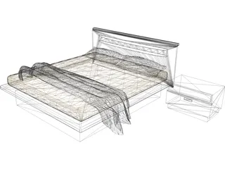 Bed Antanta 3D Model