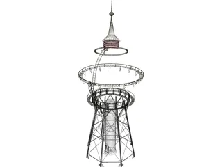 Water Tower 3D Model