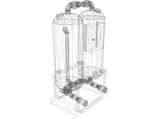 Industrial Air Dryer 3D Model