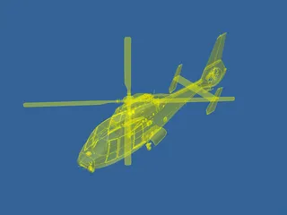 Eurocopter AS-365 Dauphin 3D Model