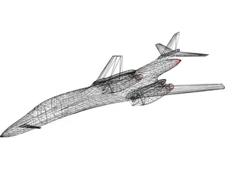 B-1B 3D Model