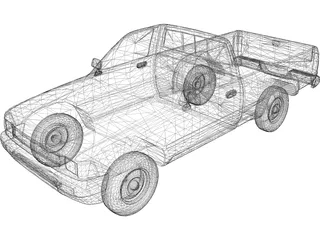 Toyota Pickup (1990) 3D Model