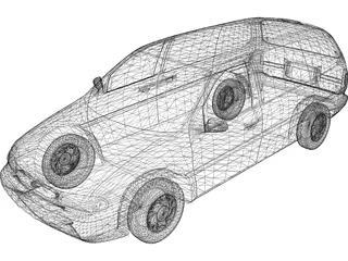 Ford Windstar (1996) 3D Model