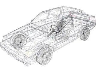 Toyota Corolla (1987) 3D Model