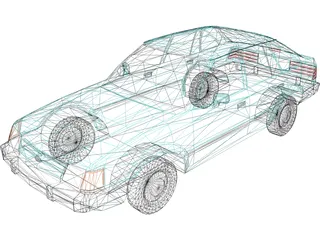 Ford Escort (1988) 3D Model