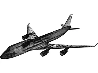 Boeing 747-400 3D Model