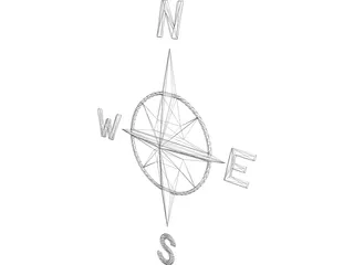 Compass Rose 3D Model