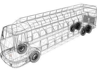 Tour Bus 3D Model