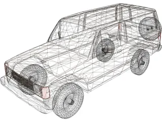 Isuzu Trooper (1986) 3D Model