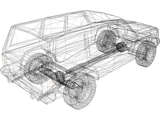 Jeep Cherokee (1986) 3D Model