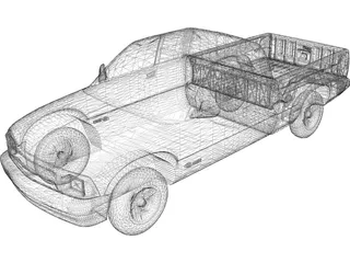 Chevrolet S10 Extended Cab Pickup (1996) 3D Model