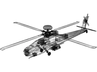 Boeing AH-64 Apache Longbow 3D Model