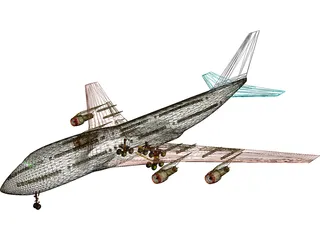 Boeing 747-200 3D Model