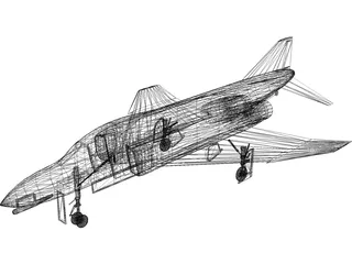 F-4 Phantom II 3D Model