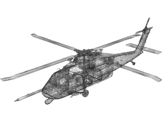 Sikorsky MH-60G [+Interior] 3D Model