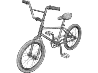 Bicycle BMX 3D Model