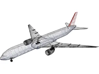 Boeing 777-300 3D Model